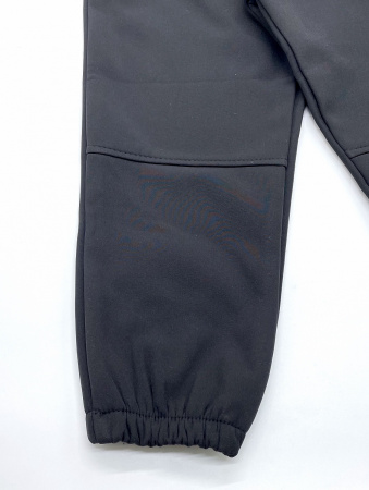 Детские брюки Softshell для девочки и мальчика TED 040 черный — Caimano.
