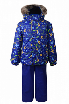 Зимний комплект-костюм для мальчика, CORBIN 804 Синий (самолеты) — Caimano. 