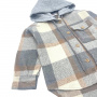 Рубашка в клетку детская MINI HIPPY MAX, серый 013 — Caimano.