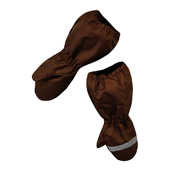 Детские варежки из мембраны (весна-осень), GLOVES 132 Коричневый — Caimano. 